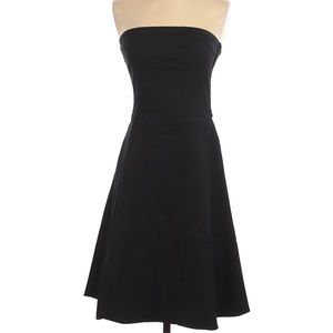 WHBM Strapless Cotton A-line Dress